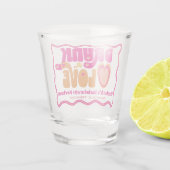 Verre A Shot Retro Drunk in Love Enterrement de Fille (Dos)