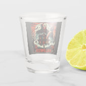 Verre A Shot Rétro Halloween Horror Night 80s Slasher Vibes (Dos)