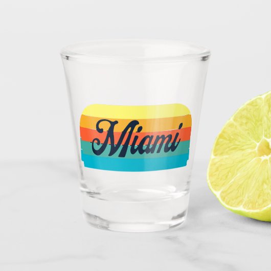 Verre A Shot Retro Miami (Devant)