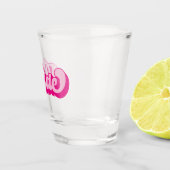 Verre A Shot Retro Style Hot Rose Bride Bachelorette Party (Droite)