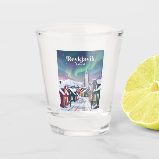 Verre A Shot Reykjavik Islande (Devant)
