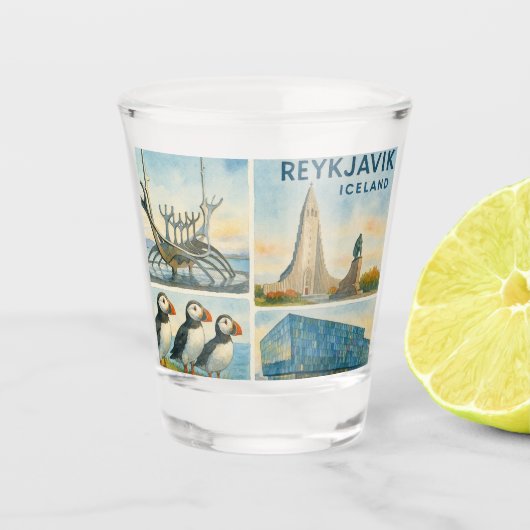 Verre A Shot Reykjavik Islande multivue (Devant)