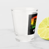 Verre A Shot Rhum tropical jamaïcain IRIE (Gauche)