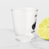 Verre A Shot Ride hard ou rester à la maison, fanatique de moto (Gauche)