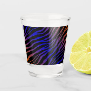 Verre A Shot Ripped SpaceTime Stripes - orange/bleu