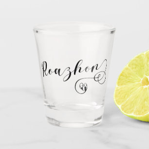 Verre A Shot Roazhon, Drapeau de Rennes en coeur, Breton