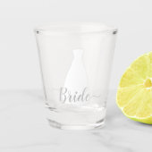 Verre A Shot Robe Mariage Blanc Bleu Carolina Pour Mariée (Devant)