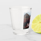 Verre A Shot Roche à café nuageux à Sedona Arizona (Gauche)