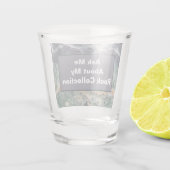 Verre A Shot Rock Collector Humour violet vert pierre polie (Dos)