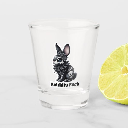 Verre A Shot Rock lapin (Devant)