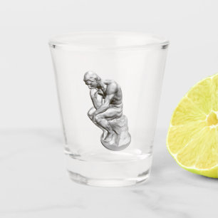 Verre A Shot Rodin, la sculpture du penseur, la statue de Paris