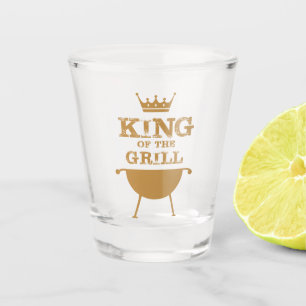 Verre A Shot Roi Du Grill, Or