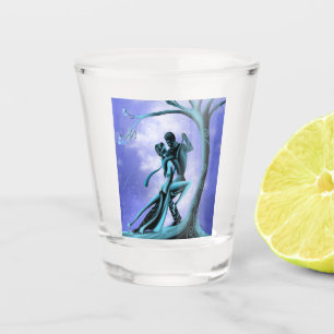 Verre A Shot Romantique Couple Danse le Tango