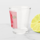 Verre A Shot Rose aquarelle (Droite)