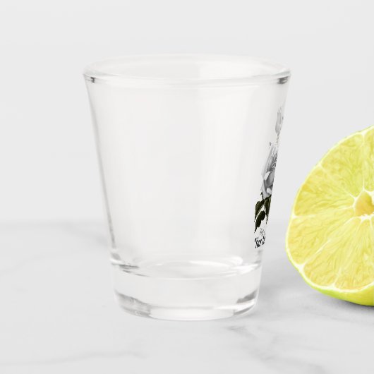 Verre A Shot Rose blanche Grimoire (Gauche)