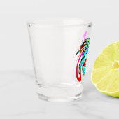 Verre A Shot Rose d'amour divisé (Gauche)