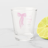 Verre A Shot Rose Elle se marie Shower de Mariée  (Dos)