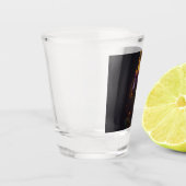 Verre A Shot rose en feu (Gauche)