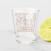 Verre A Shot Rose Gold Faux Parties scintillant et Foil 21e Ann (Dos)
