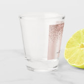 Verre A Shot Rose Gold - Parties scintillant rose pâle Nom du m (Gauche)