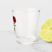 Verre A Shot Rose Red Long Stem (Droite)