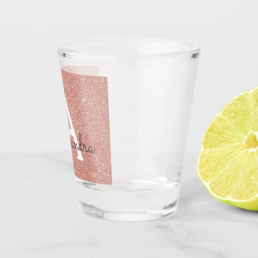 Verre A Shot Rose Rose Gold Parties scintillant et étincelle Mo (Droite)
