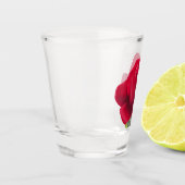 Verre A Shot Rose rouge - Red rose  (Gauche)