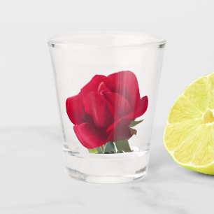 Verre A Shot Rose rouge - Red rose