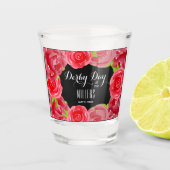 Verre A Shot Roses rouges Aquarelle Jour Derby (Devant)