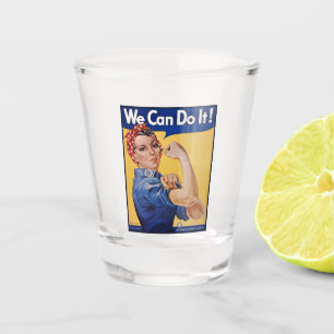 Verre A Shot Rosie la riveteuse : Femmes fortes, l'autonomisati