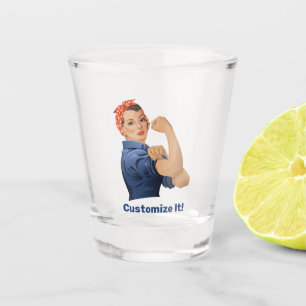 Verre A Shot Rosie the Riveter