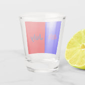 Verre A Shot Rouge noir jour 4 juillet ajouter le texte simple (Dos)