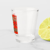 Verre A Shot ROUGE SCOTT TARTAN Tir (Droite)