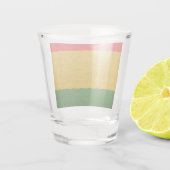 Verre A Shot Rouge vert or (Dos)