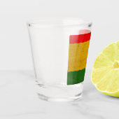 Verre A Shot Rouge vert or (Gauche)