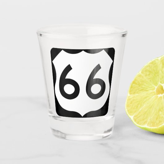 Verre A Shot Route 66 (Devant)