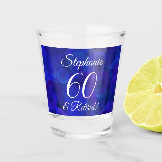 Verre A Shot Royal Blue 60 et retraite (Devant)