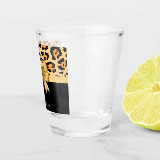Verre A Shot Ruban et Empreinte de léopard (Droite)