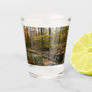 Verre A Shot Ruisseau de Fall avec reflet au parc Laurel Hill