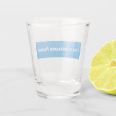 Verre A Shot Russie Démocratique Russe - Bleu Blanc Drapeau (Dos)