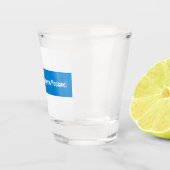 Verre A Shot Russie Démocratique Russe - Bleu Blanc Drapeau (Droite)