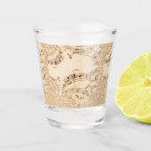 Verre A Shot Rustic Antique Musical Notes (Devant)