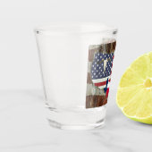 Verre A Shot Rustique Texas Lone Star Texas Long Horn (Gauche)