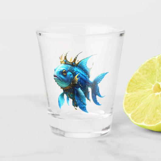 Verre A Shot Sa Majesté le Poisson (Devant)