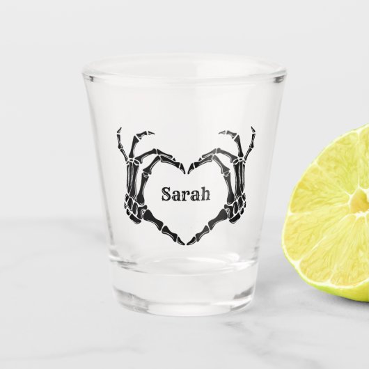 Verre A Shot Sac cabas gothique à ruban noir Cadeau pour demois (Devant)