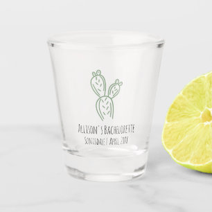 Verre A Shot Sage Pricky Pear Cactus Bachelorette Shot Glass
