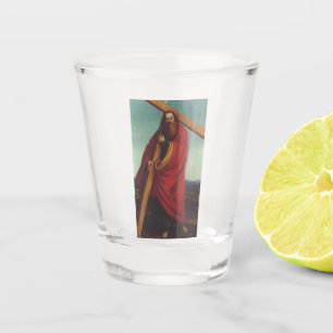 Verre A Shot Saint Andrew l'apôtre martyr