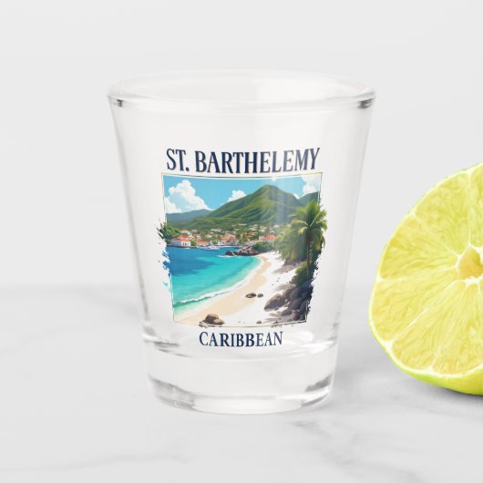 Verre A Shot Saint-Barthélemy (Devant)