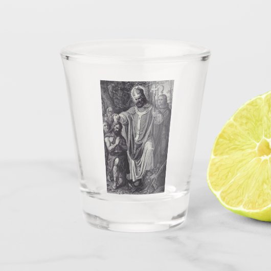 Verre A Shot Saint Boniface Anglais Moine bénédictin (Devant)