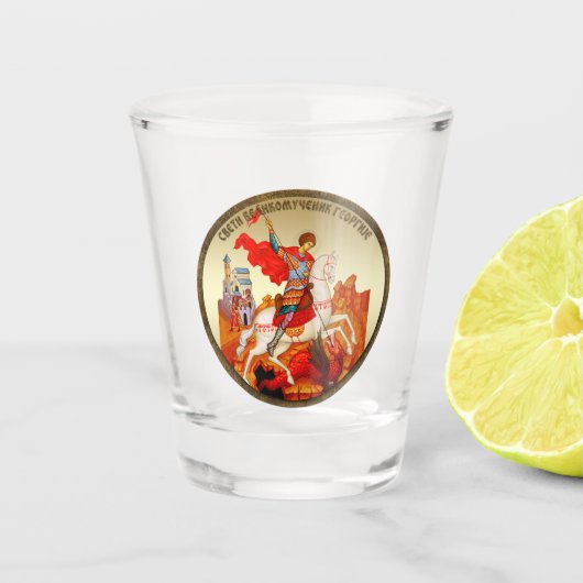 Verre A Shot Saint George the Great Martyr (Devant)